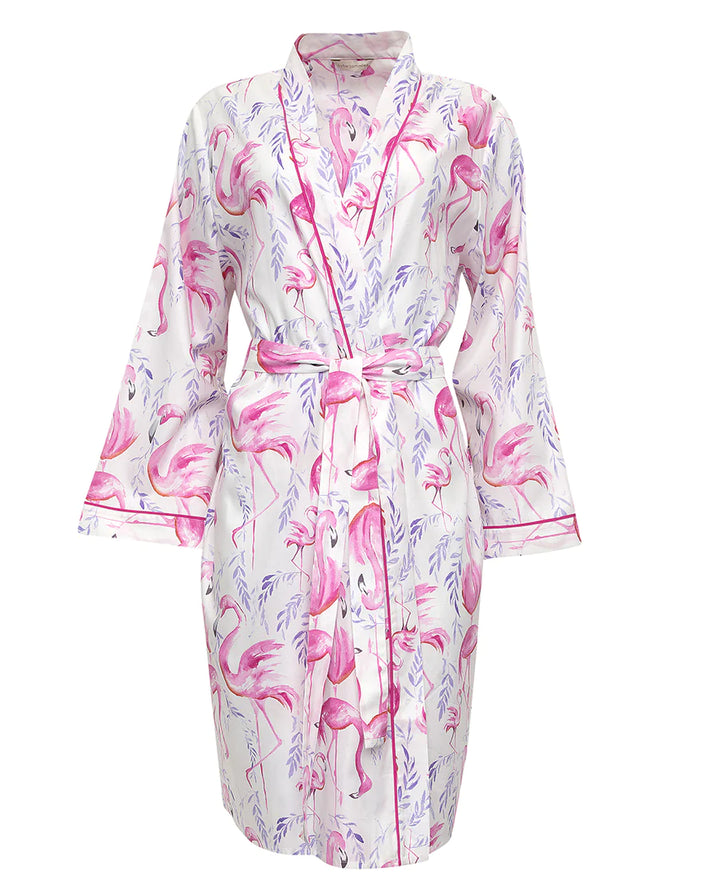 Fifi Flamingo Print Robe