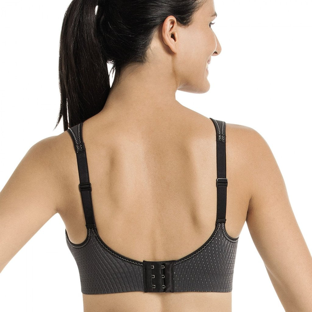 Air Control Sports Bra - DeltaPad - Black - Sheer Essentials Lingerie & Swim