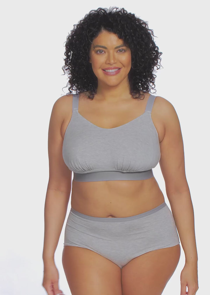 Elomi Downtime Non Wired Bralette - Grey