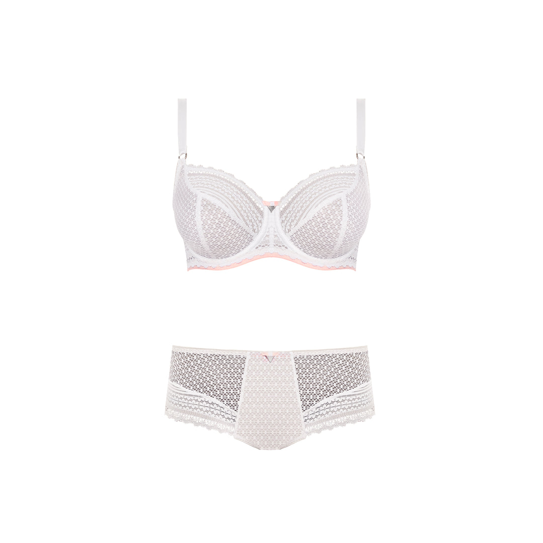 Daisy Lace Underwire - White