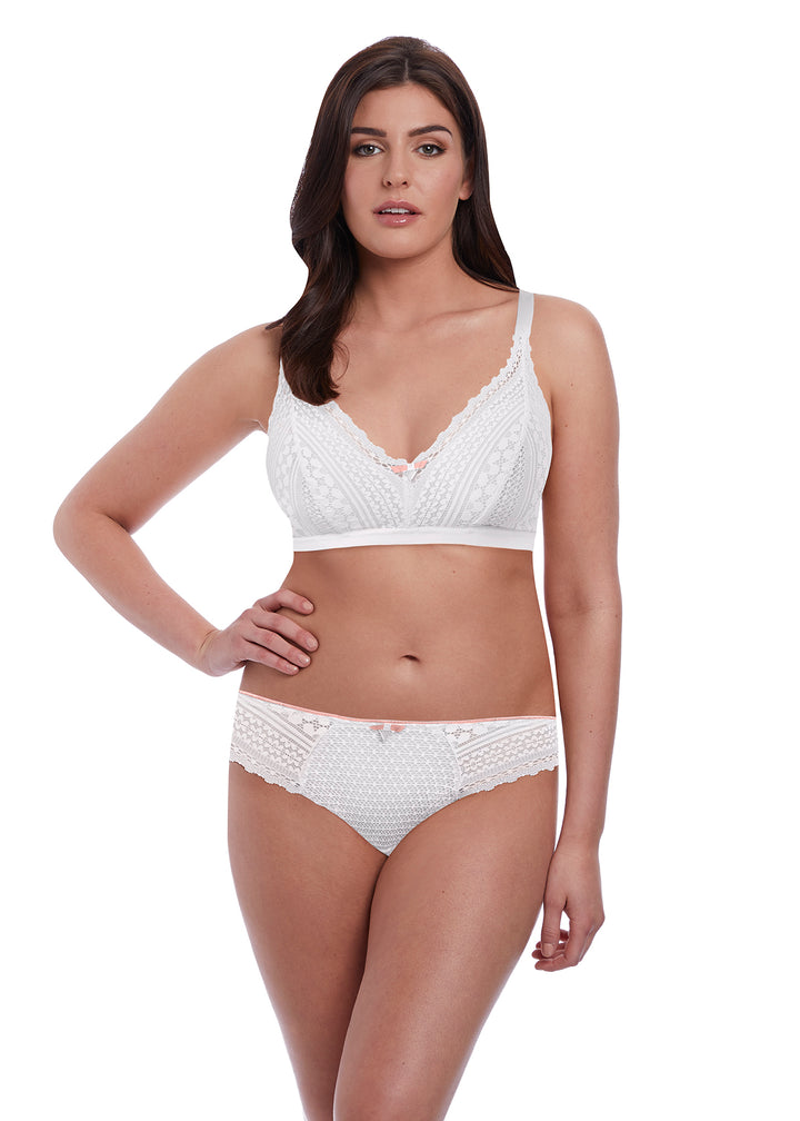 Daisy Lace Bralette - White