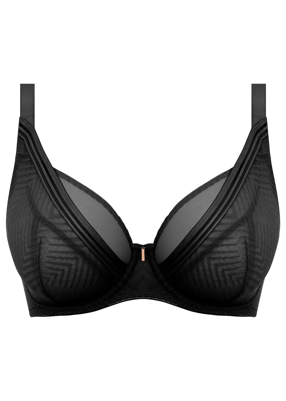 Freya Tailored Underwire High Apex Plunge Bra  - Black