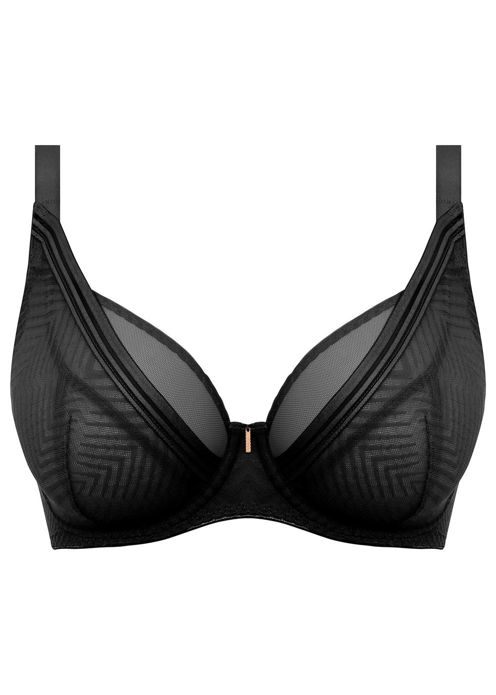 Freya Tailored Underwire High Apex Plunge Bra  - Black