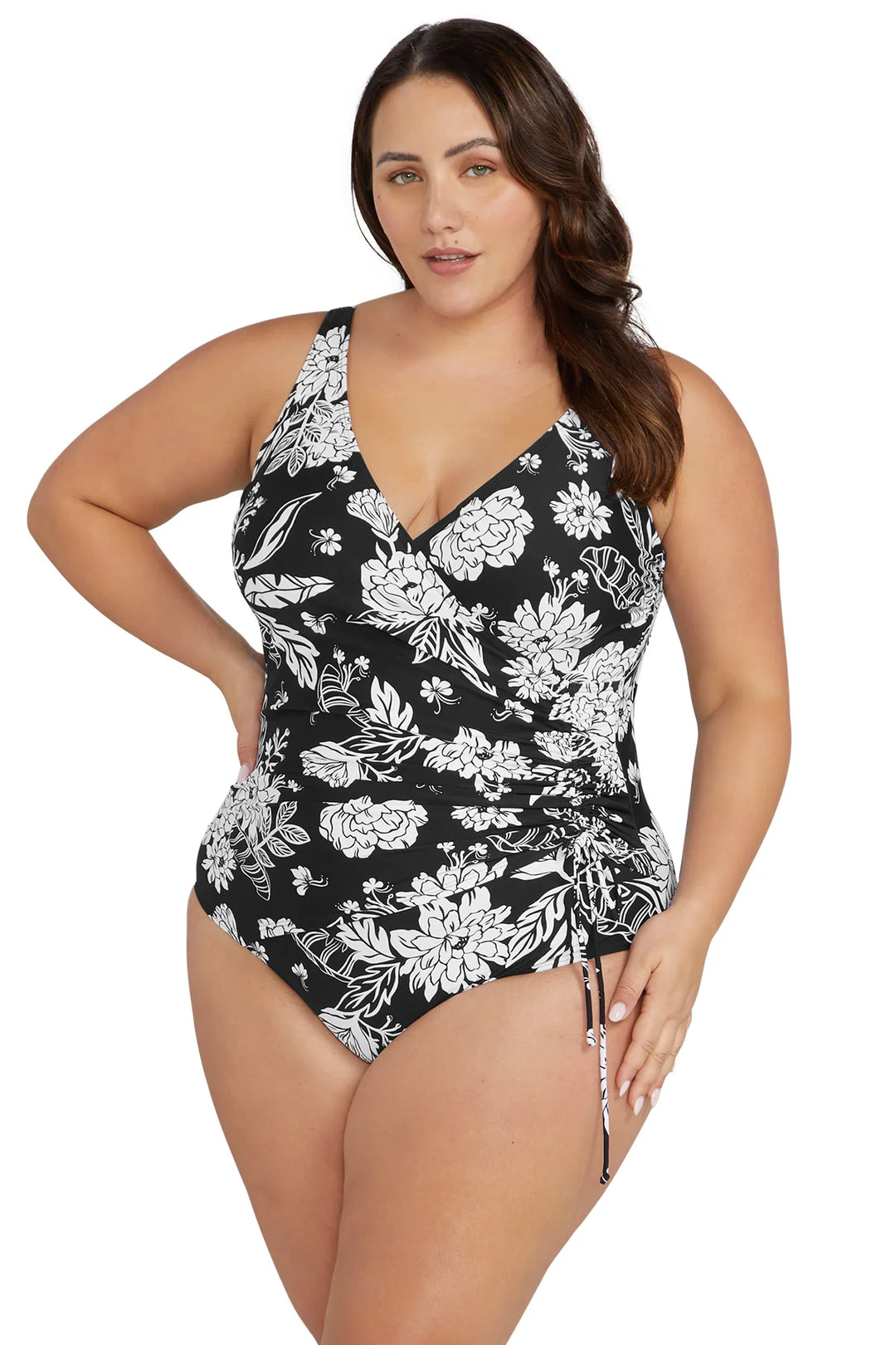 XPIT Summer Female One-Piece Swimsuits Closed Plus Size Swimwear