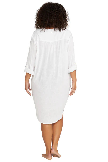 White Gershwin Over Shirt Cover Up