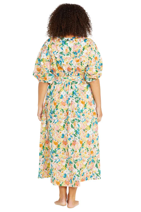 Odette Verdi Cotton Beach Dress