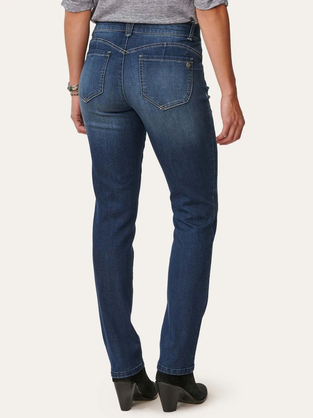 "Ab"solution® Indigo Denim Booty Lift Straight Leg Jeans