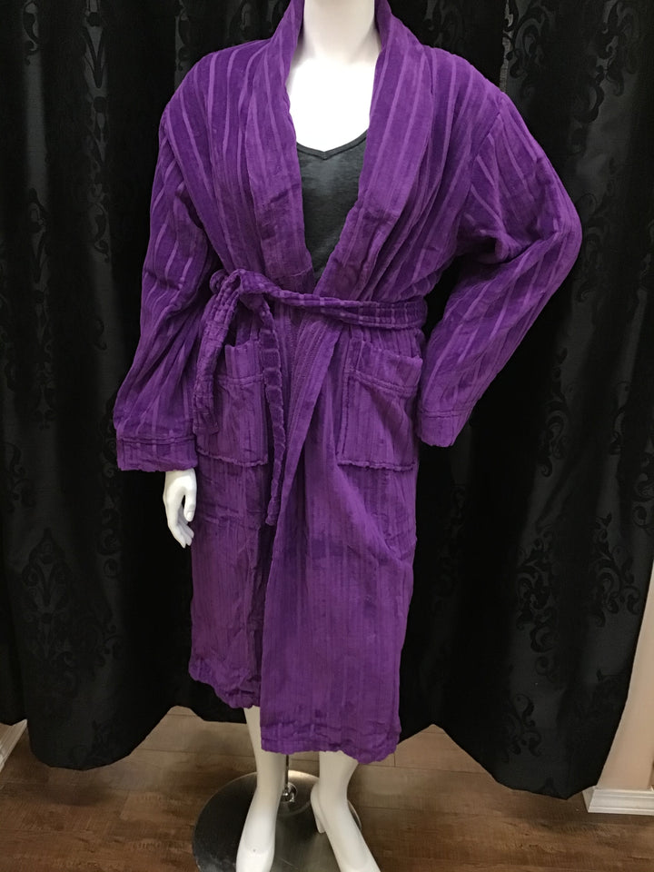 Cotton Terry Stripe Robe