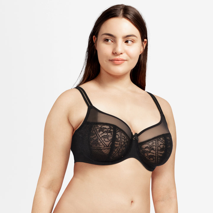 Alto 4 part Underwire Bra - Black