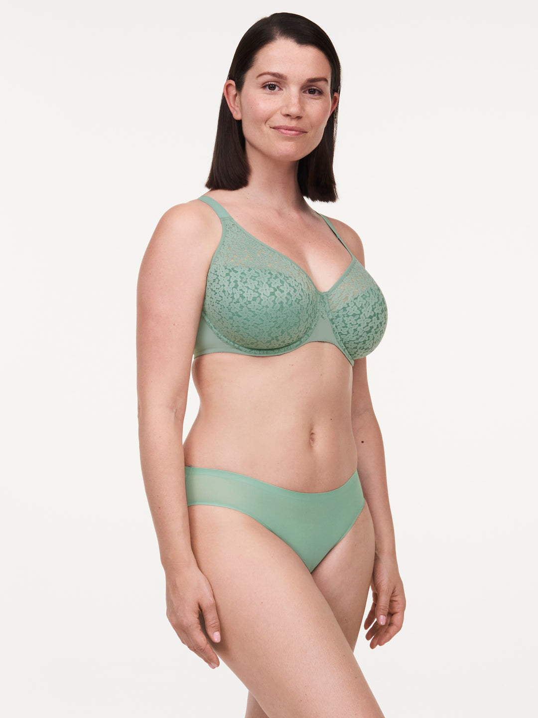 Chantelle Norah Molded Underwire Bra- - OC Green