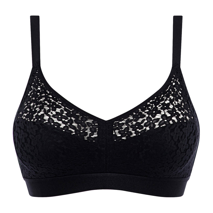 Norah Supportive Wire Free Bra - Black