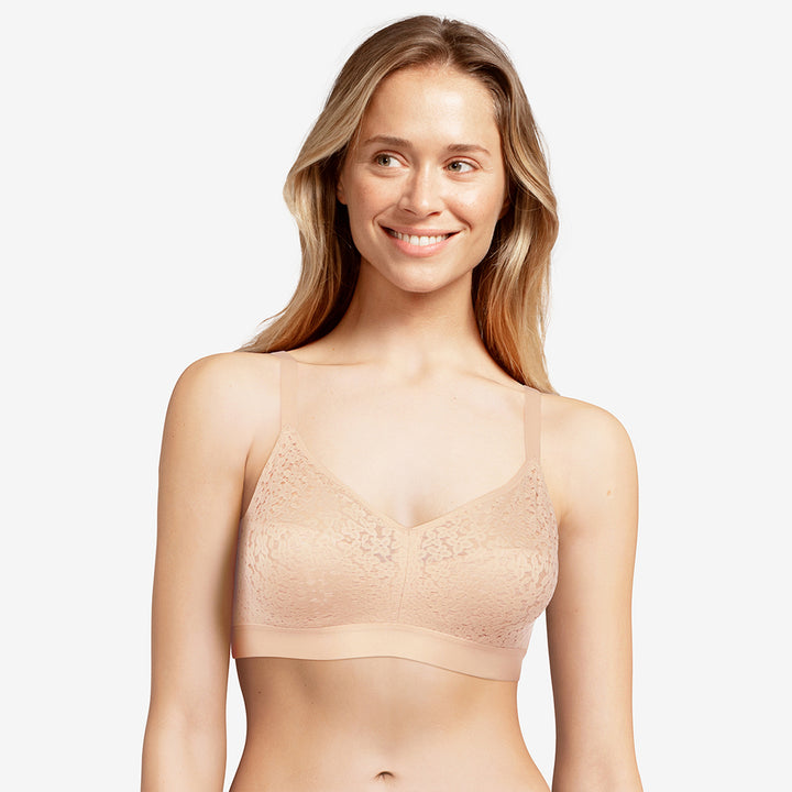 Norah Supportive Wire Free Bra - Nude Blush