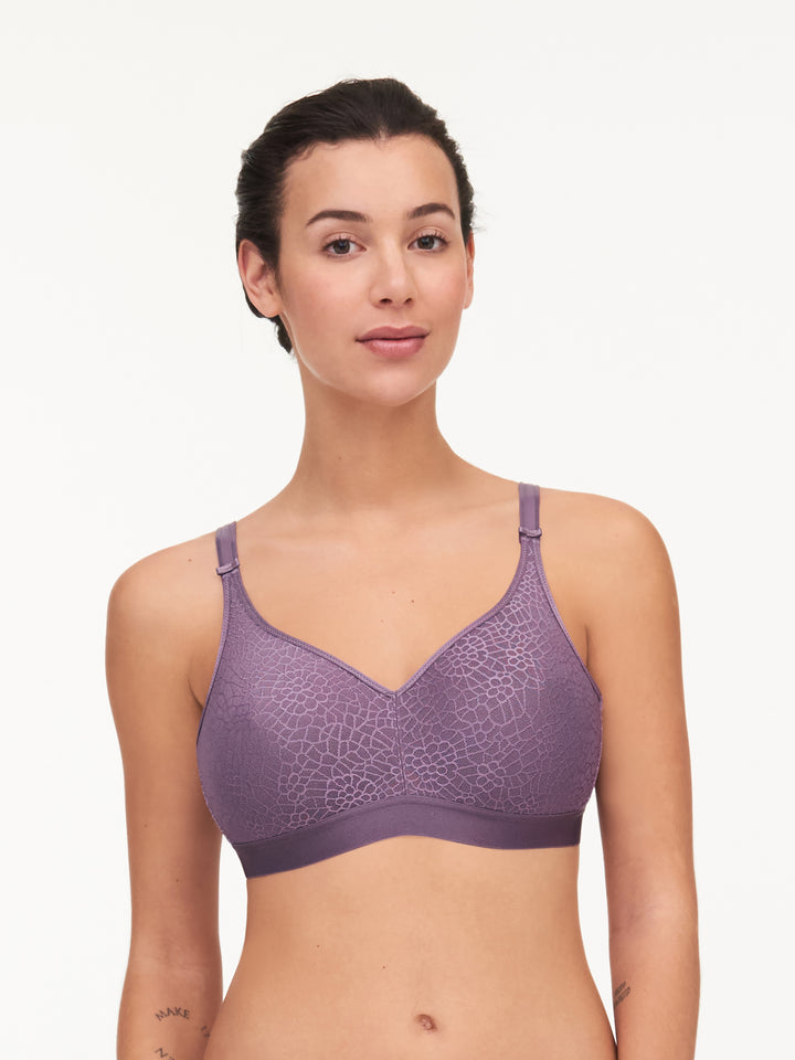 C Magnifique Wire Free Support Bra - Myrtle Blue