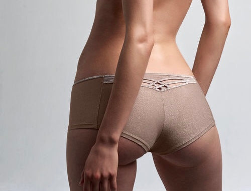 Marlies Brazilian Short- Maple Sugar - Size Small