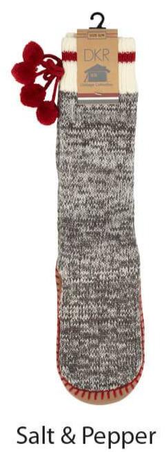 Cottage Collection Moccasin Lounge Socks