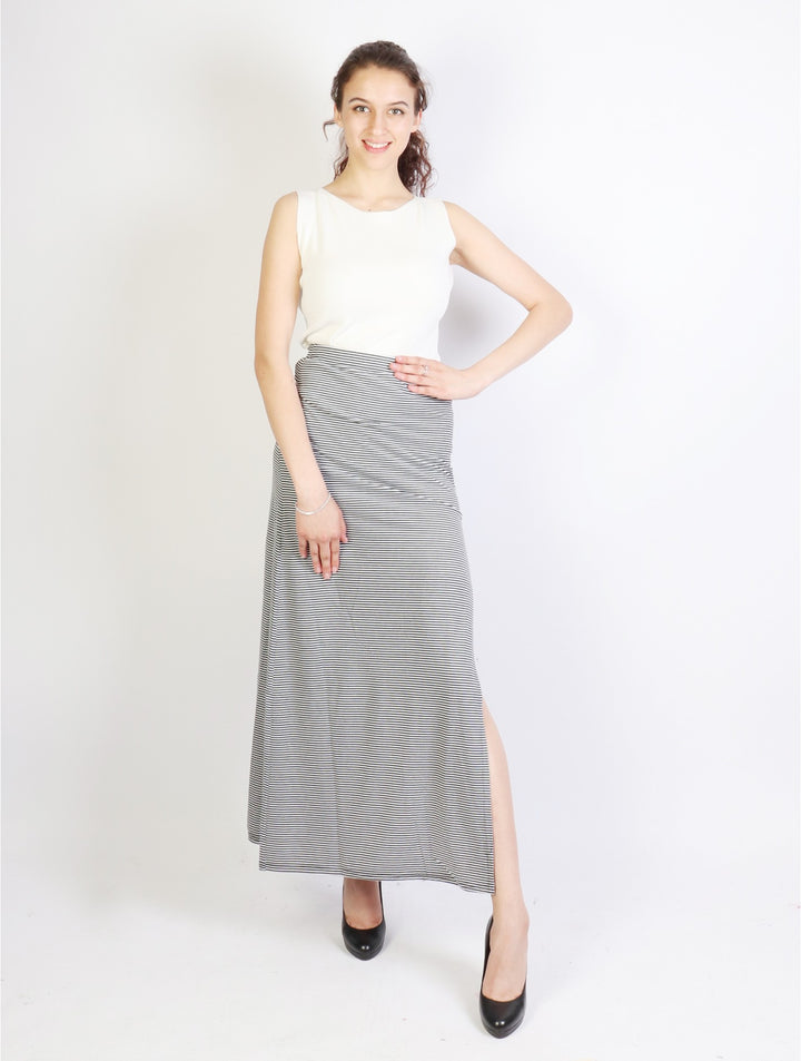 Pinstripe Maxi Skirt