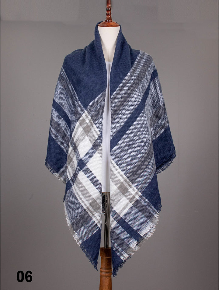 Plaid Blanket Scarf