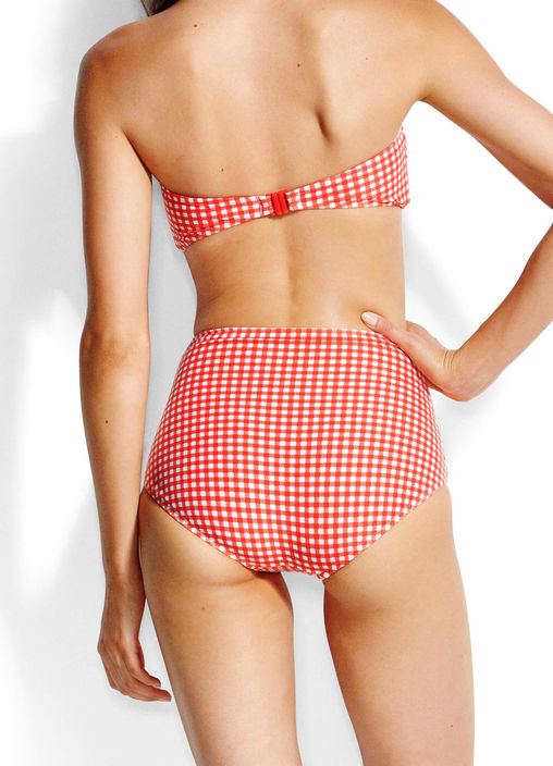 Capri Check High Waisted Bikini Pant - Sheer Essentials Lingerie & Swim