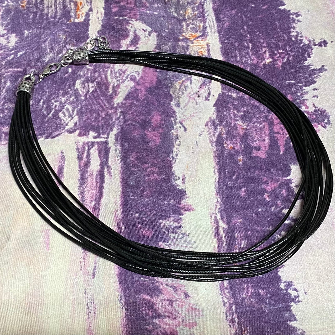 Black Multi-Rope Necklace