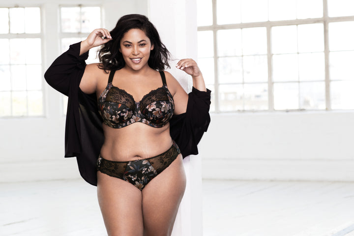 Elomi Morgan Bra - Midnight Garden - Size J 32
