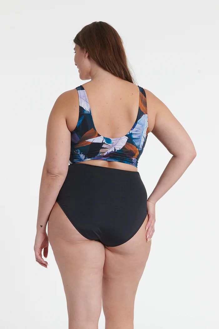 Black Romance Wrap One-Piece