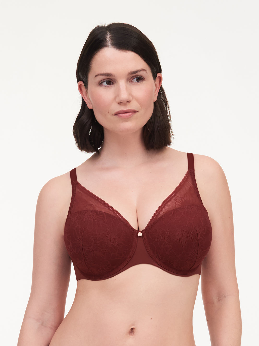 Femilet Kristen Blossom Memory Foam T-Shirt Bra - Auburn – Sheer