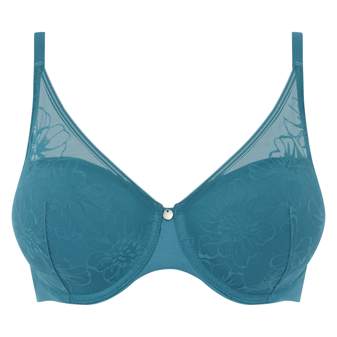 Femilet Kristen Blossom Memory Foam T-Shirt Bra - Blue Manhattan