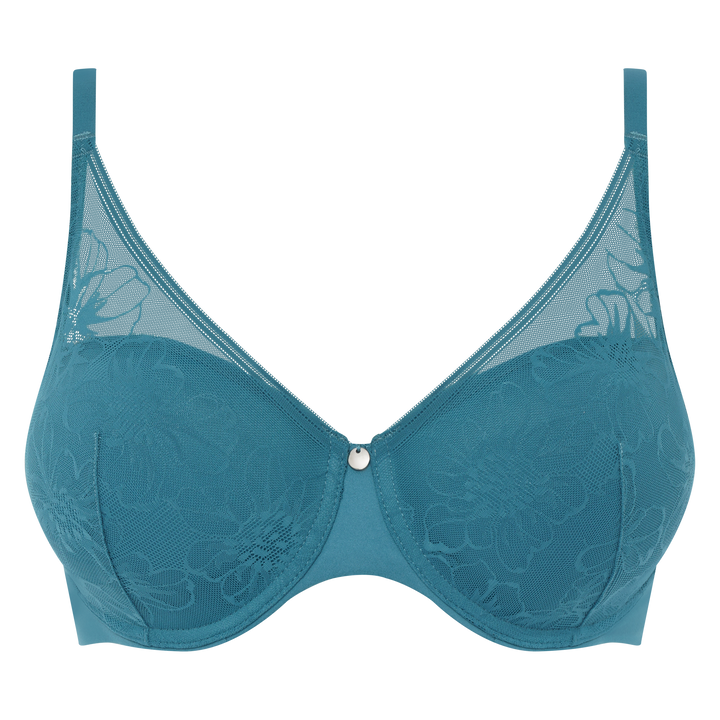 Femilet Kristen Blossom Memory Foam T-Shirt Bra - Blue Manhattan