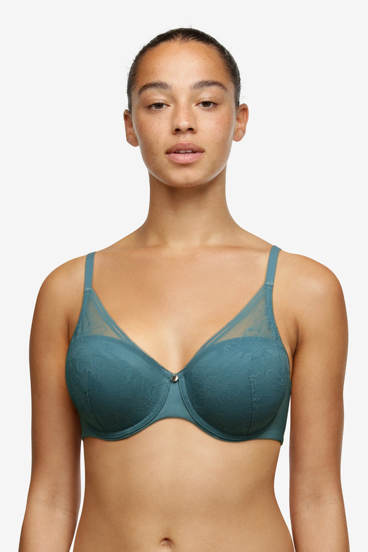 Femilet Kristen Blossom Memory Foam T-Shirt Bra - Blue Manhattan