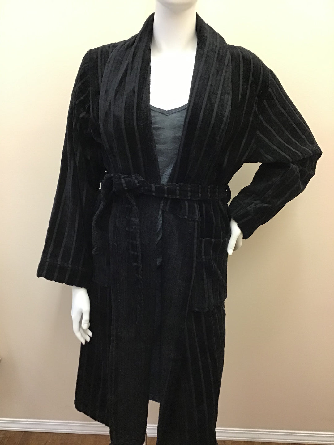 Cotton Terry Stripe Robe