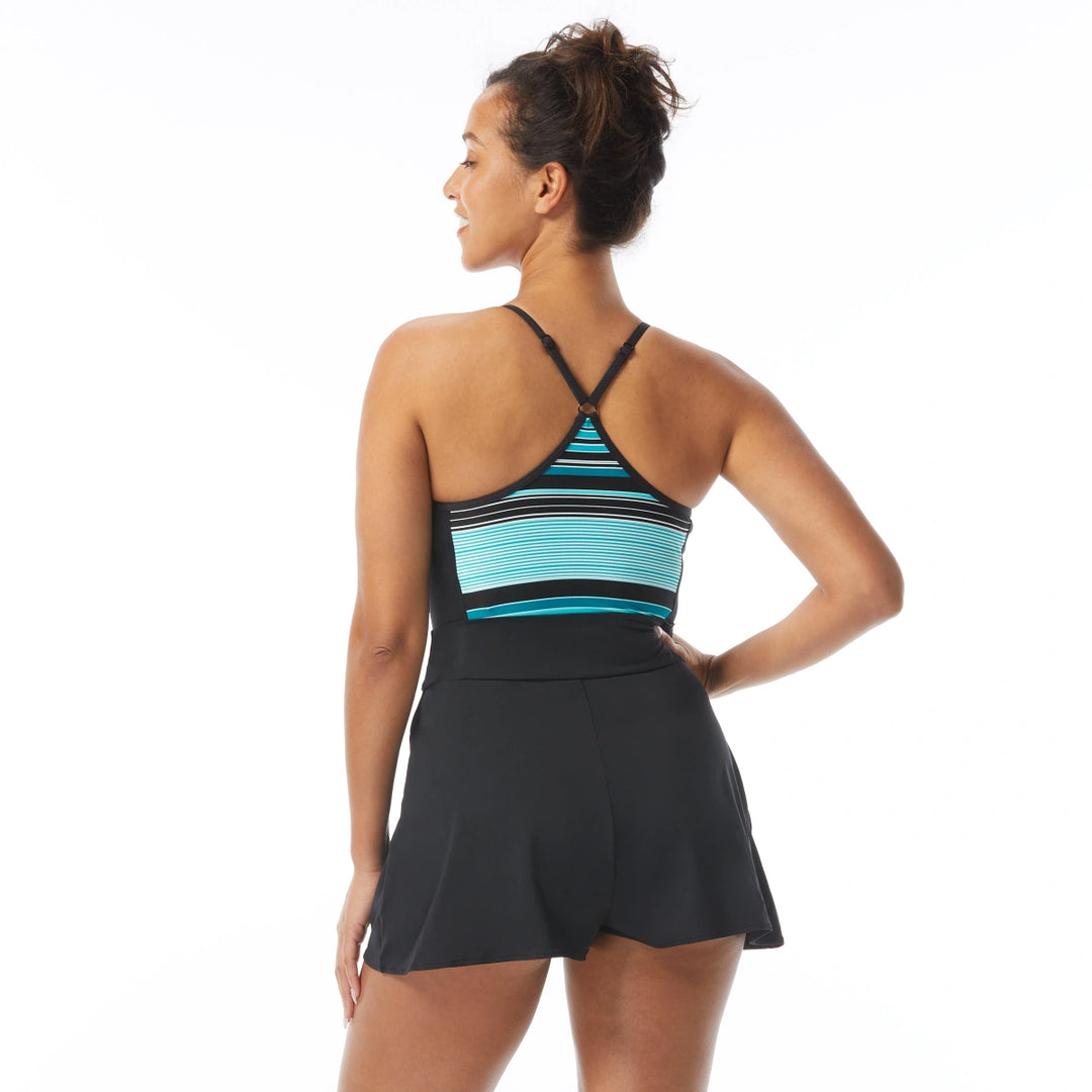 Beach House Shorelines Swim Romper