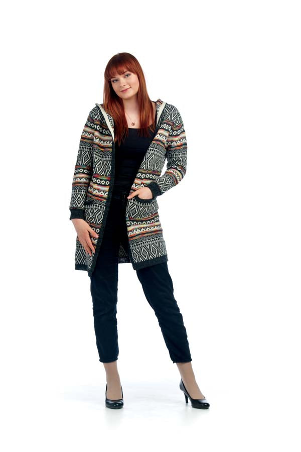 Global Knit Cardigan with Pockets - Size Large