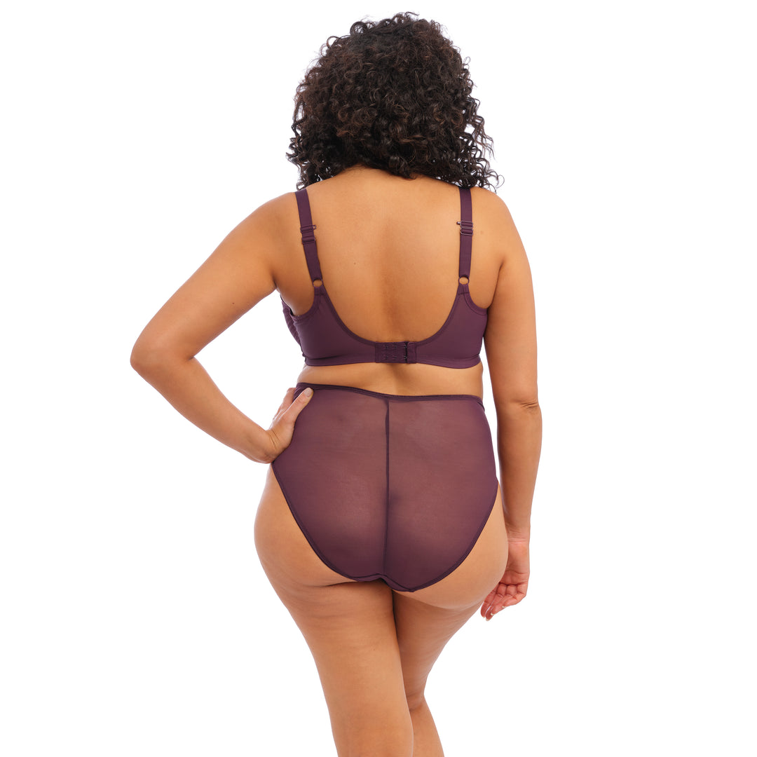 Elomi Matilda Plunge Bra - Wine Diamond