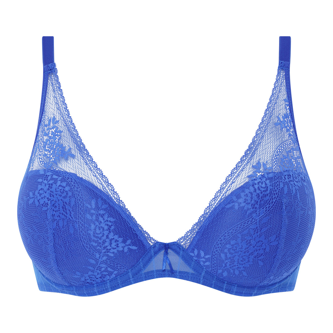 Maddie Plunge T-Shirt Bra - Sailor Blue - Size D 32