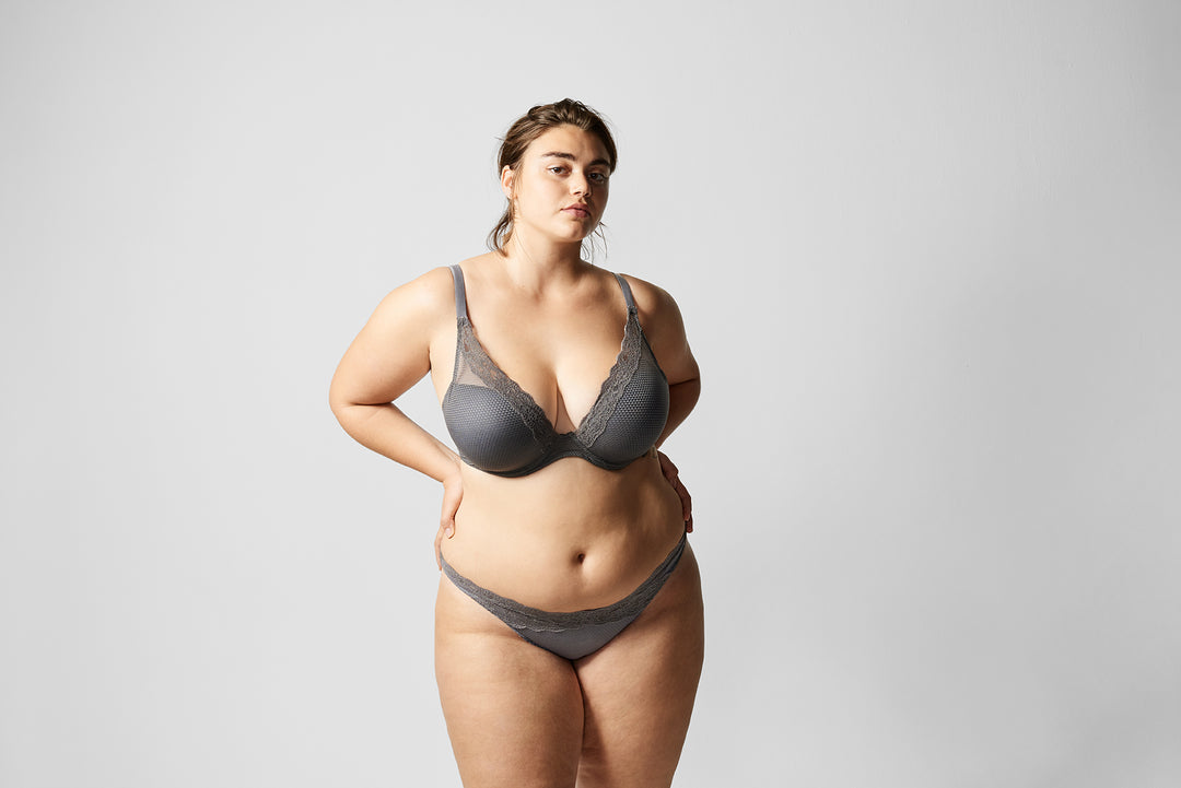 Brooklyn Plunge -  Smokey Grey - Size B 34