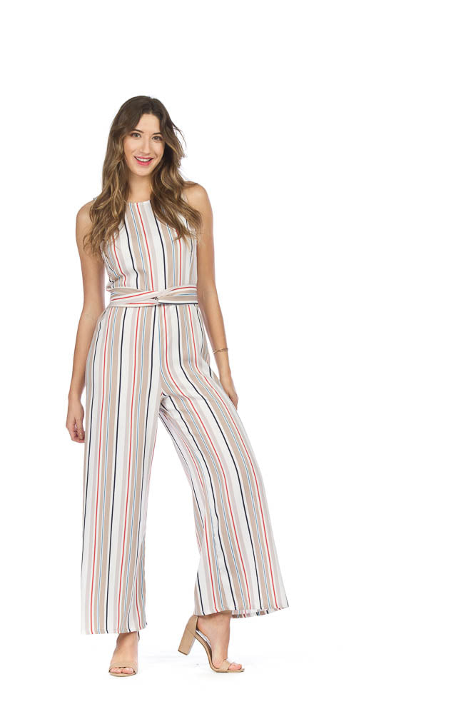 Striped Jumpsuit - Size 2 X