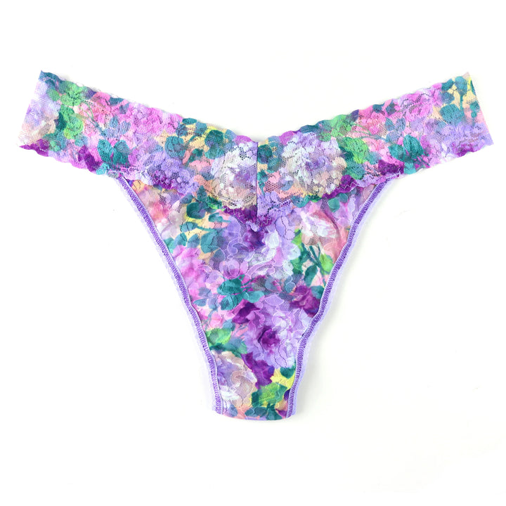 Hanky Panky Printed Signature Lace Thong - Bathe In Petals