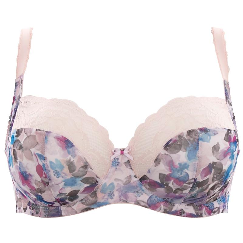 Panache Jasmine Balconette Underwire Bra - Spring Floral – Sheer