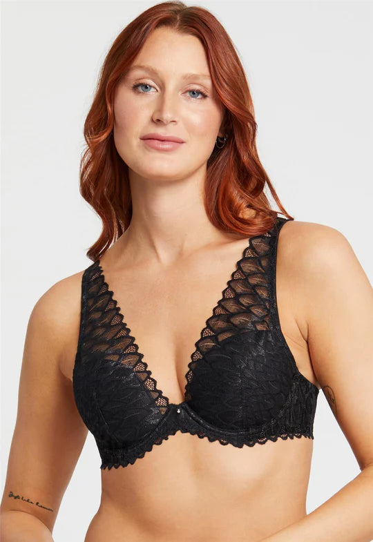 Montelle Lacy Mystique Underwire Bra - Black