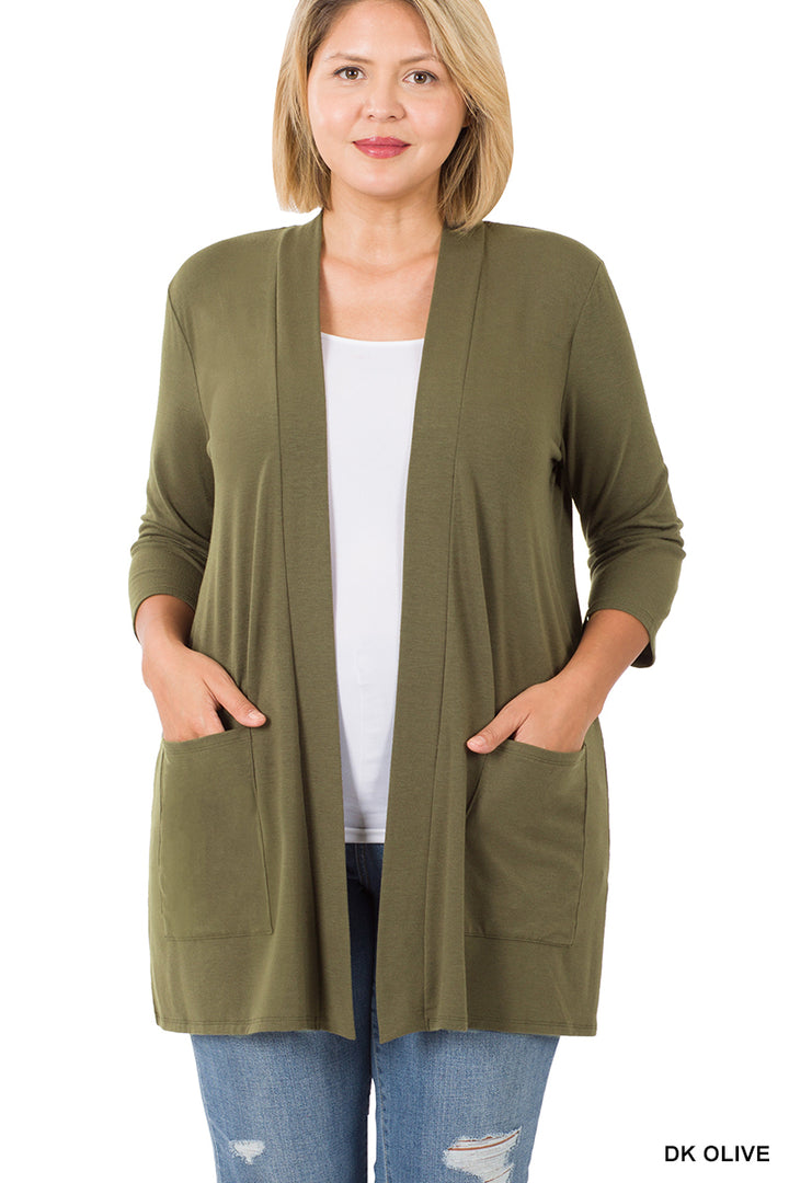 Open Front Slouchy Cardigan