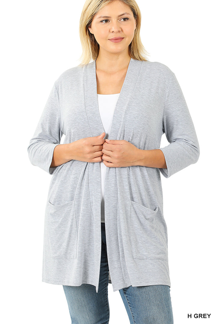 Open Front Slouchy Cardigan