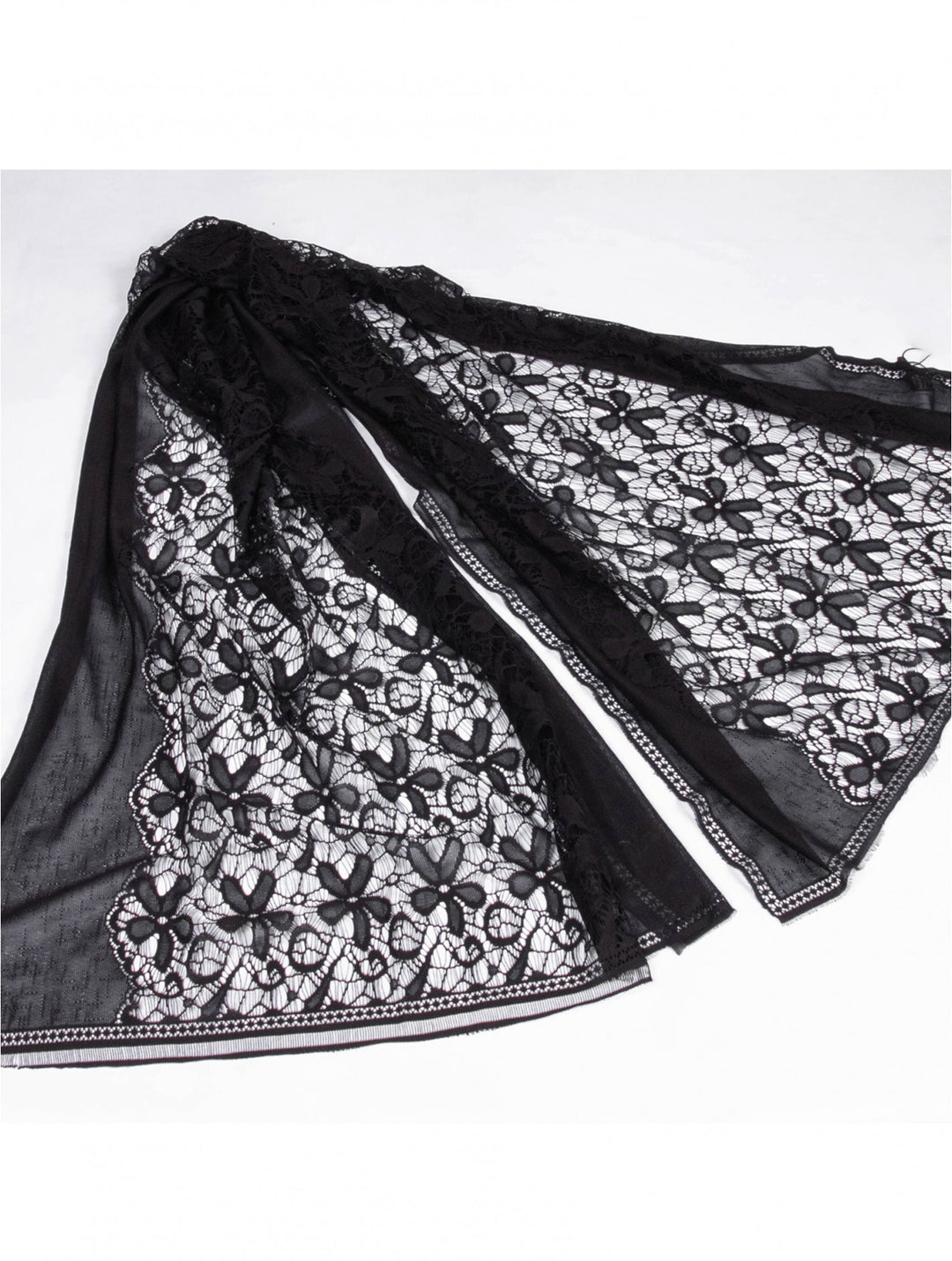 Flower Cut-Out Lace Design Scarf