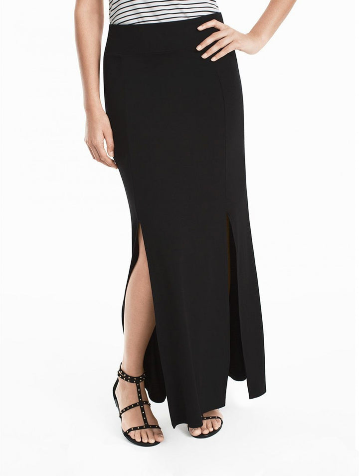 Double Slit Maxi Skirt - Size Medium