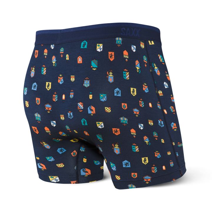 Saxx Platinum  Boxer Brief- Navy Family Jewels