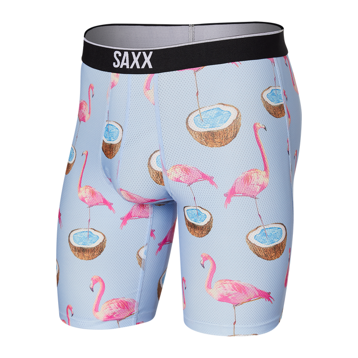 Saxx Volt Breath Mesh Long Leg - Flamingo Dream
