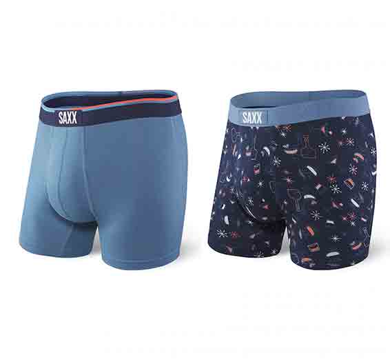 🇨🇦 Saxx Vibe Boxer 2PK - Cheers - Size Small