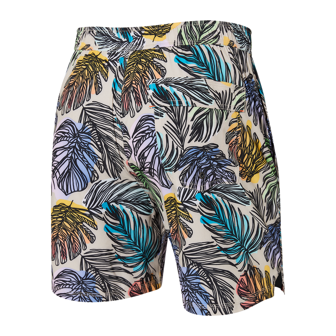 🇨🇦 Saxx Oh Buoy 2in1 Volley 7" - Jungle Glow - Size Small