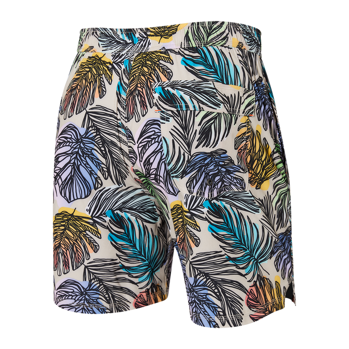 🇨🇦 Saxx Oh Buoy 2in1 Volley 7" - Jungle Glow - Size Small