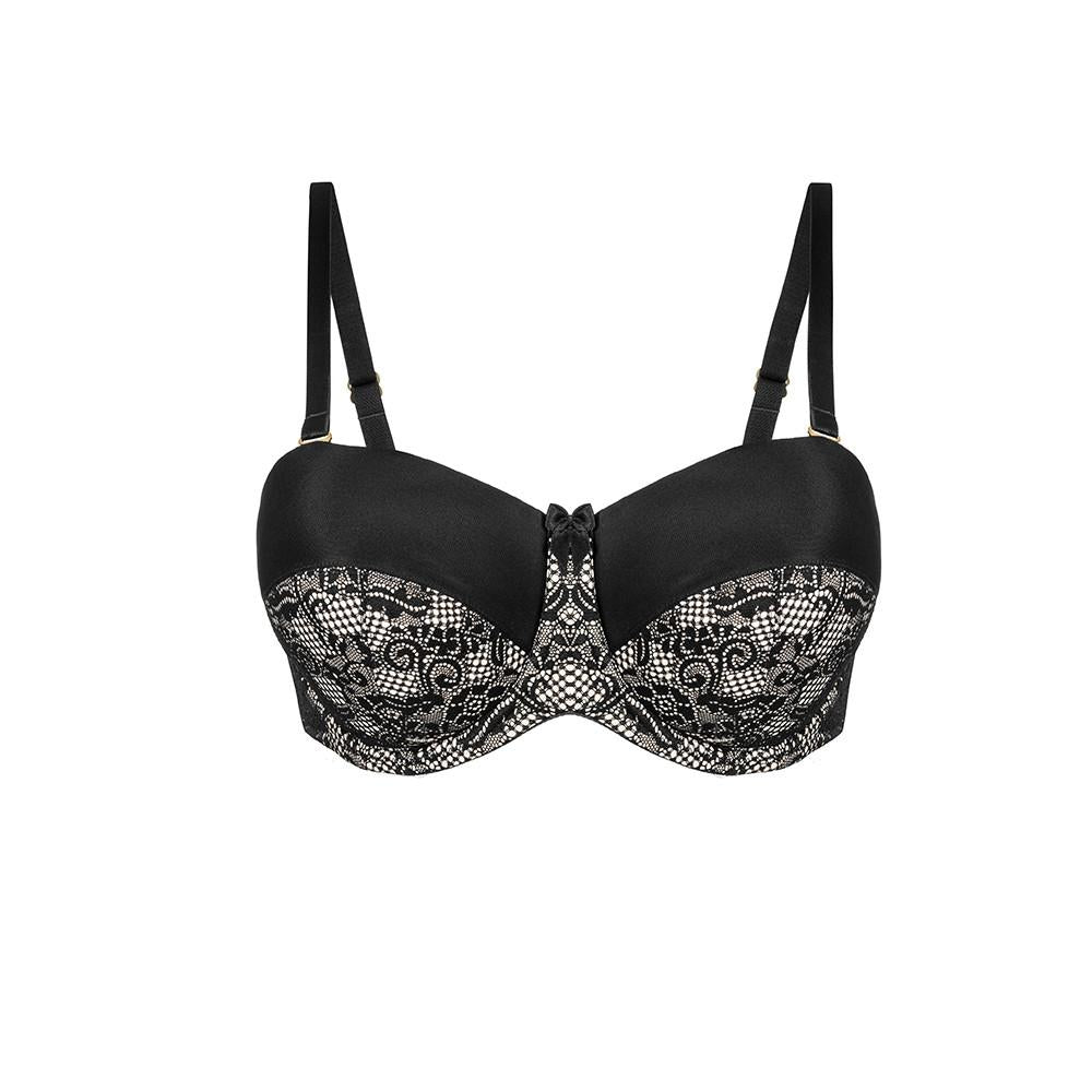 Superfit Lace Strapless - Black