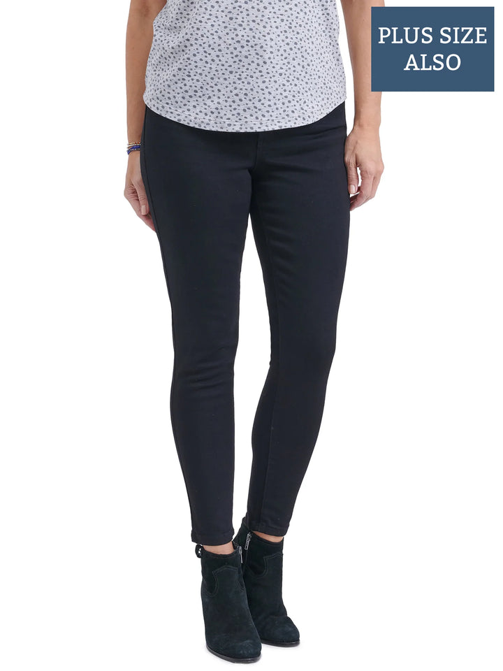 "Ab"solution® Black Modern High Rise Plus Ankle Length Jeans